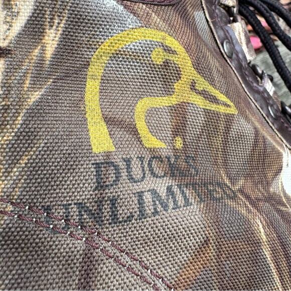 Ducks Unlimited Wading Shoe Men's 12 Multicolor Camo Lace Up Ankle Boots - Picture 12 of 15